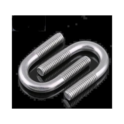 10pcs M6 M8 standard 304 stainless steel U bolt U type card U type bolt U shaped tube clamp horse riding hoop