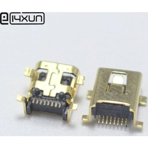 2pcs Mini USB 8 Pin Welding Female jack 8Pin Gold Plated Connector SMD Plug for Digital Camera