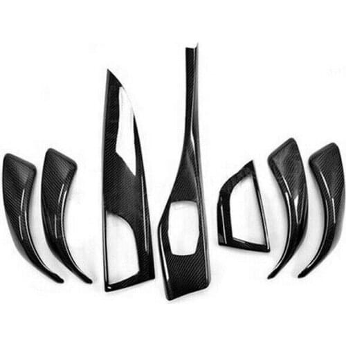 7pcs Carbon Fiber Interior Moulding Cover Car Parts for BMW F20 F21 F22 120i M135i 118i