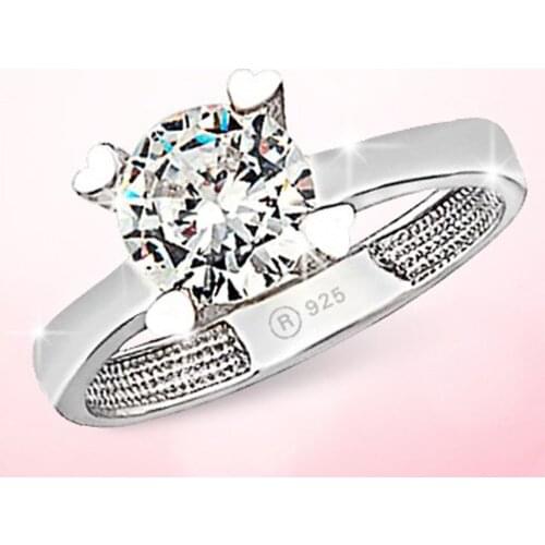 925 sterling Silver Engagement Ring Model 11
