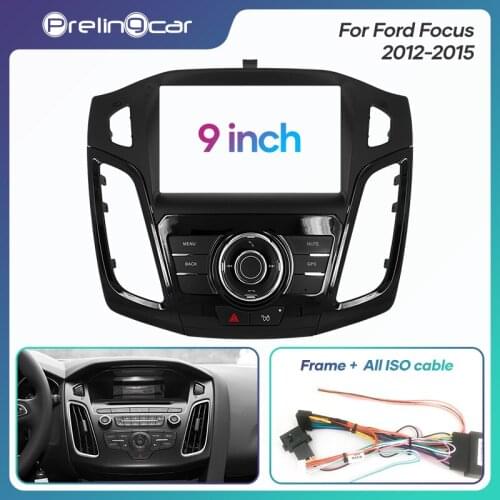 1Din 2Din Car DVD Navigation Radio Fascia Frame For Ford Focus 2012-2015 Stereo Receiver Player Panel Dash Trim Kits
