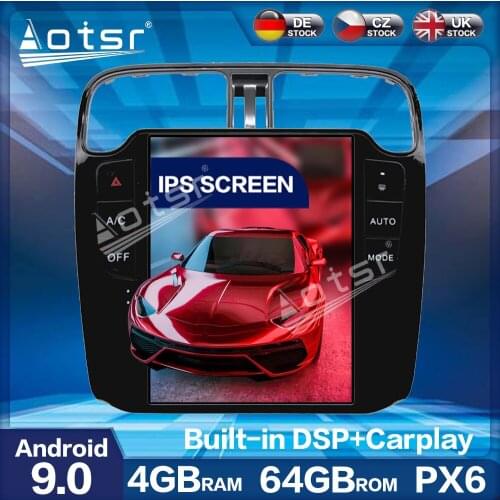 Vertical screen Tesla Style PX6 Android 9.0 4G + 64GB CARPLAY DSP Car Radio Player For VW Volkswagen Polo 2012+ GPS Navigation