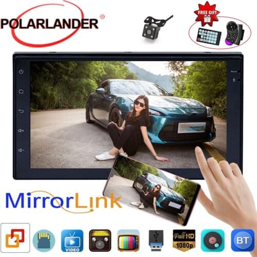 Autoradio Bluetooth wifi GPS navigation 2 DIN Android mirror link car audio stereo touch screen FM Radio 7 inch