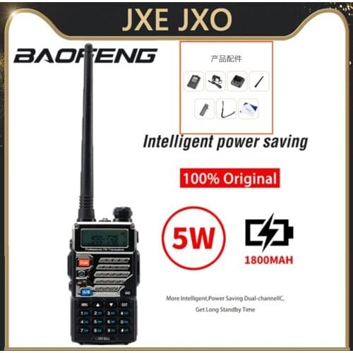 Baofeng uv-5RE handy talkie walki UV5RE Interphone for ssb HF Transceiver Dual Band Display ppt earpiece Two Way radio
