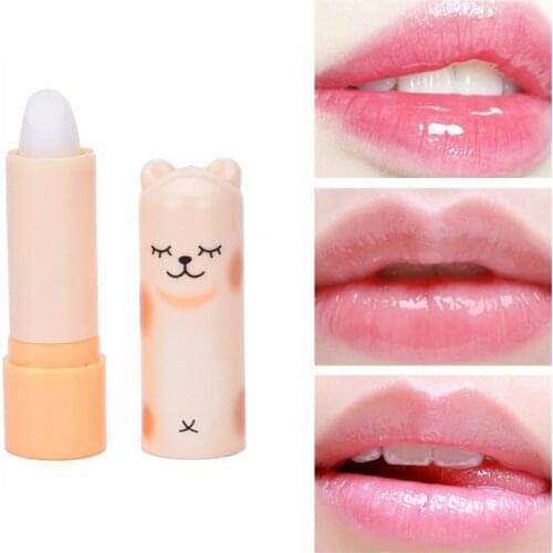 Colourless Lip Balm Fruit Flavor Suitable Unisex Nutritious Natural Plant Lip Care Cute Cartoon Smile Face Protect Lipbalm