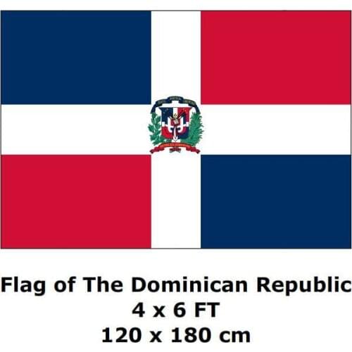 Dominican Republic Flag 120 x 180 cm 100D Polyester Large Big Flags And Banners National Flag Country Banner