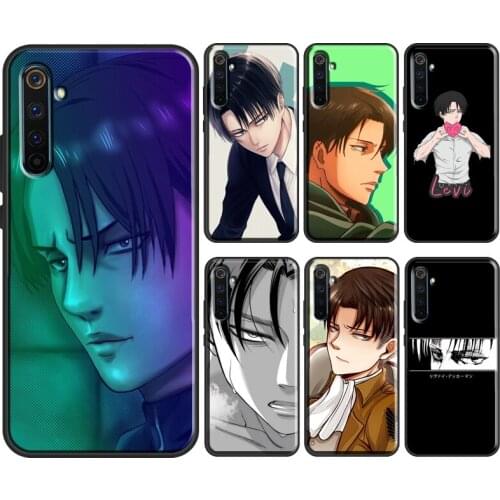 Anime Attack on Titan Levi Ackerman For OPPO Realme 8 6 7 Pro C3 C11 C15 GT X7 X2 Pro Case For OnePlus Nord 8T 8 9 Pro Coque