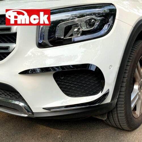 For Mercedes Benz GLB Class X247 GLB180 GLB200 2020 2021+ Car Accessories Front Bumper Fender Lip Air Knife Fog Lamp Trim Cover