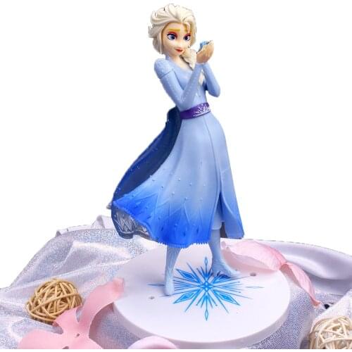 21cm Disney Frozen 2 Snow Queen Elsa PVC Action Figures Olaf Princess Sven Anime Dolls Figurines Kids Toys For Children Gifts