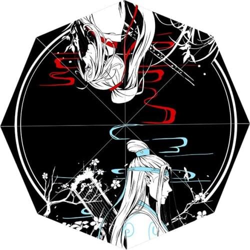 Limited Anime Grandmaster of Demonic Cultivation Lan Wangji Wei Wuxian BL Umbrella Rain Sun Cosplay Gifts New