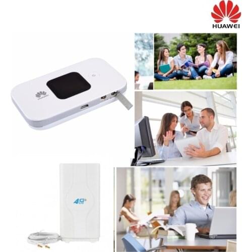 Huawei E5577 E5577Cs-321 LTE 4G category 4 wifi router with 49dbi 4g antenna