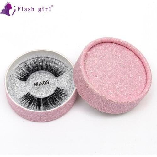 Best Selling Natural Long 3D Mink Eyelashes MA08 Makeup Tools Thick False Eyelashes 100% Handmade Fake Eyelashes