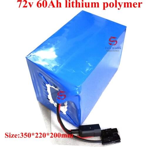 Li-Ion Ebike Battery Pack 72V 20Ah Lithium Battery Pack Lithium 2000w 3000w Motor Scooter Bicycle + 84v 2A Charger