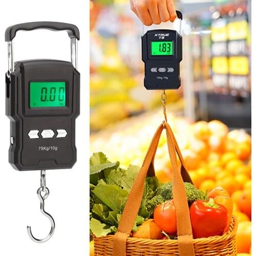 Mini Electronic Scale Fishing Travel Hanging Hook Digital Weighing Scales High Precision Digital Steelyard Express Parcel Scale