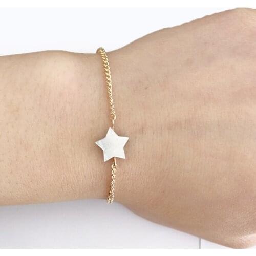 2019 Fashion Jewelry Shell Pearl Bracelet Handmade Simple Delicate Star Bracelet Chain Best Gift Friendship Accessorries