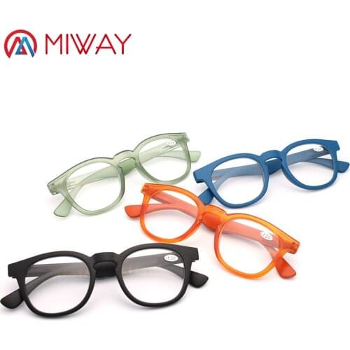 MIWAY 2021 transparent Brand Reading Glasses Round Men Women Glasses With Flex French Concept Presbyopia