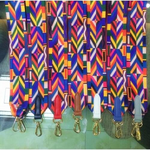 2017 New rock stud handbags strap woven design national gold buckle bag straps new trendy easy holding shoulder straps Accessory