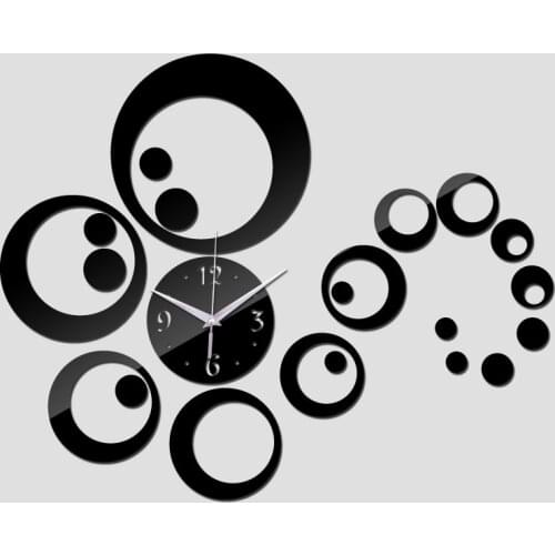 2019 new hot acrylic diy wall sticker clocks modern living room home decor mirror stickers Furniture