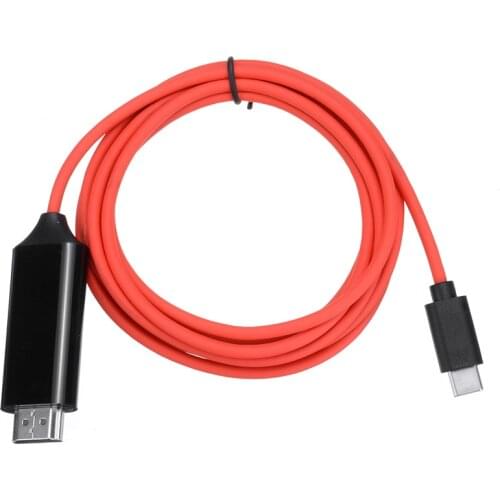 New Arrival 1pc 2M USB 3.1 Type-C USB-C 1080P HDTV Adapter Cable for S-amsung Macbook HTC LG H-uawei L-enovo