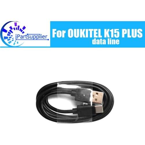 OUKITEL K15 PLUS USB Cable 100% Official Original High Quality Micro USB Wire Mobile Phone Accessories For K15 PLUS Cell Phone