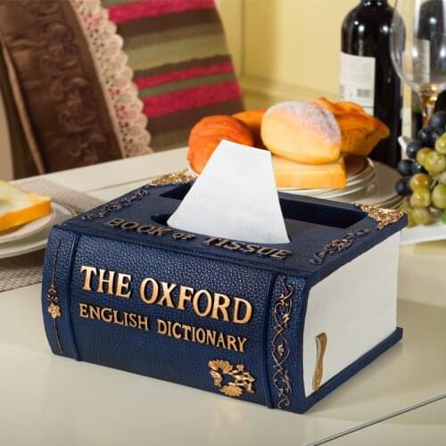 Creative Tissue Boxes Retro Desk Organizer Unique Nordic Napkin Box House Living Room Wipe Box Napkins Tisue Box House Container