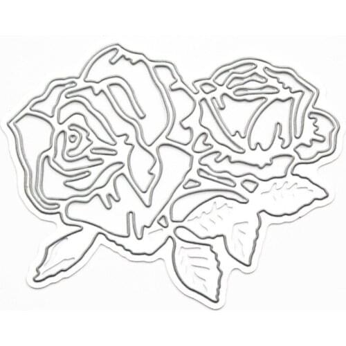 Plant Rose Flower Leaf METAL CUTTING DIES Stencil Scrapbooking Photo Album Card Paper Embossing Craft DIY