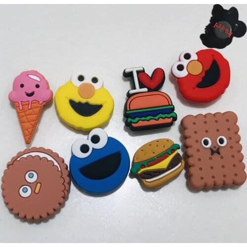 1PCS PVC Cute Cartoon Food Fridge Magnetic Sticker Burger Biscuit Ice Cream Refrigerator Magnets Children Gifts Stationery Toy