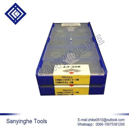 Free shipping high quality 10pcs/lots YBC252 CNMG190612-DM cnc carbide turning inserts