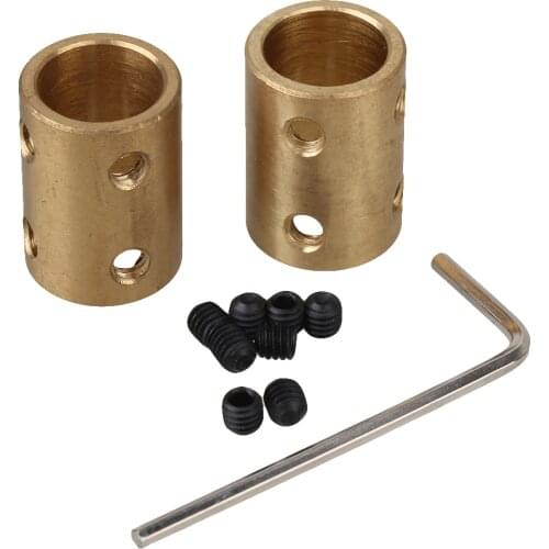 2pcs 12 x 12mm Rigid Copper Shaft Coupler Stepper Servo DC Motor CNC Coupling