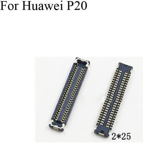 2PCS For Huawei P20 P 20 LCD display screen FPC connector logic on motherboard mainboard Honor8x Socket Leg For Huawei P20 P 20