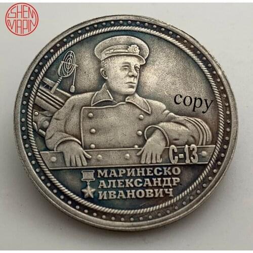 Alexander the Great Copy Coin Navy Medal of Honor Copper Coins Hobo Nickel Challenge Coin