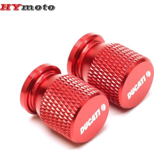 CNC Aluminum Tyre Valve Air Port Cover Caps Motorcycle Accessories For Ducati Multistrada 950 1100 1260 1200 S Sport Grand Tour