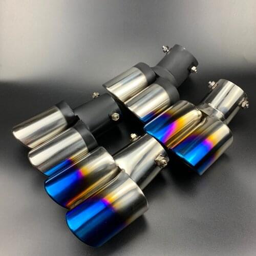 Car styling Exhaust Pipe tube Case For FIAT 500 Tipo Punto Freemont Cross Coroma Panda Idea Palio Fastback Fullback Strada