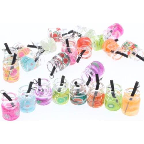 CHONGAI 20pcs Charms Fruit Pendant Crafts Making Findings Handmade Jewelry DIY For Earrings Necklace Keychain Making