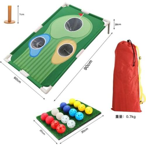 Golf Cornhole Game Backyard Golf Training Game Set Folding Attentive Chipping Net Golf Game Target Net Training Aids