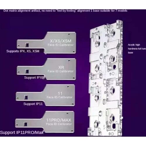 I2C 7 IN 1 Lattice Face Precision Calibrator for iPhone X XS XR XSMAX /11 11P 11PM Face ID Repair Flex Cable Alignment Tool