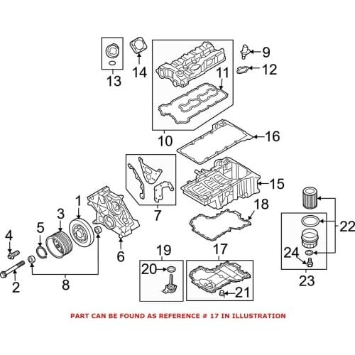 Oil Pan(Oil Sump) for BM W OEM：111 37 570 694 11137570694