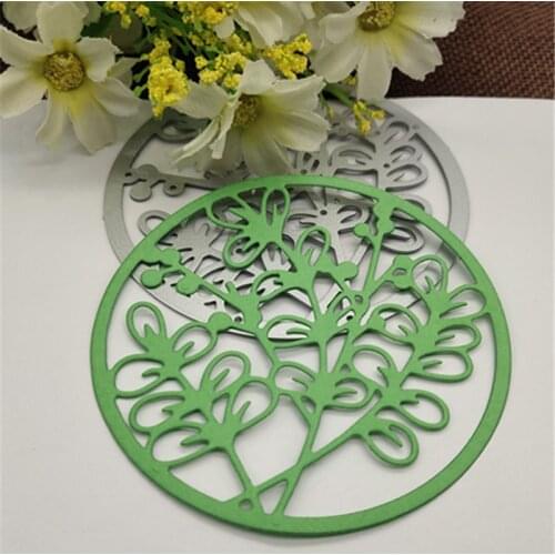 Round flower metal cutting dies cut die mold Round hole label tag Scrapbook paper craft knife mould blade punch stencils dies