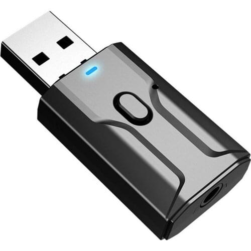 Mini USB Bluetooth-compatible Audio Adapter Noise Reduction HIFI Two In One Microphone Portable Wireless Audio Adapters
