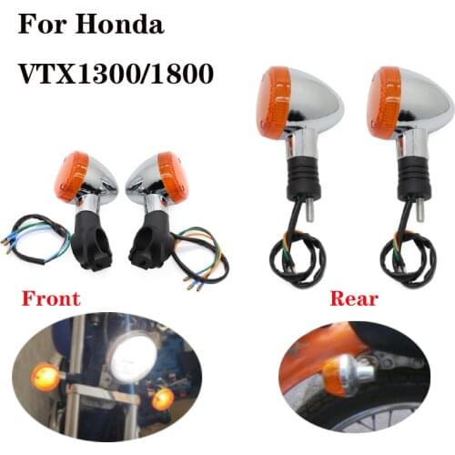 Motorcycle Front&Rear Turn Signal For Honda Magna 250 750 Shadow 400 750 Steed VLX 400 600 1100 DLX VTX1300 180 Lights LED