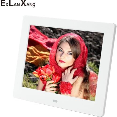 8 Inch High Definition Picture Multimedia Player MP3/MP4 Alarm Clock Digital Photo Frame 2.4G Remote Control Christmas Gift