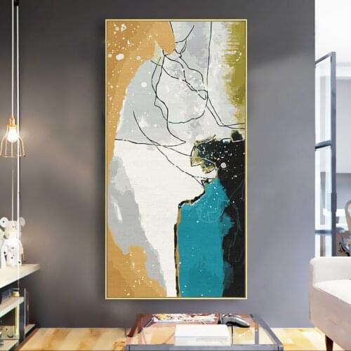 Large Size 60x120cm DIY Painting By Numbers abstraction Painting Landscape Entrance Hallway Hanging Painting Wall Art Picture
