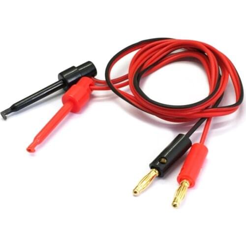 10pair 4mm Banana Plug to Test Hook Clip Test Lead Kit Cable Mayitr IMax B6 for Multimeter Electronic Test Tools Length 1M