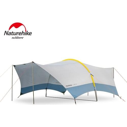 Naturehike Cloud Dome shelter with pole super large space canopy Hiking Camping Sunshade awning canopy Anti-UV family Car Tent