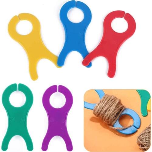 Nonvor 5 PCS Floss Bobbin, Plastic Sewing Thread Winding Plate Board Card for Cross Stitch Embroidery Thread Bobbins Organizer