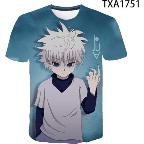 2020 men and women new casual wild short-sleeved fashion hunter x hunter 3D printed childrens street Harajuku trend T-shirt