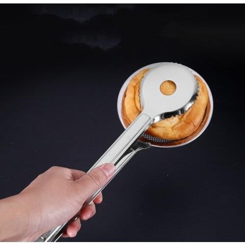 New Product Food Tongs Stainless Steel Frying Oil Strainer Strainer Fine Strainer Spoon Fried Barbecue Salad Clip