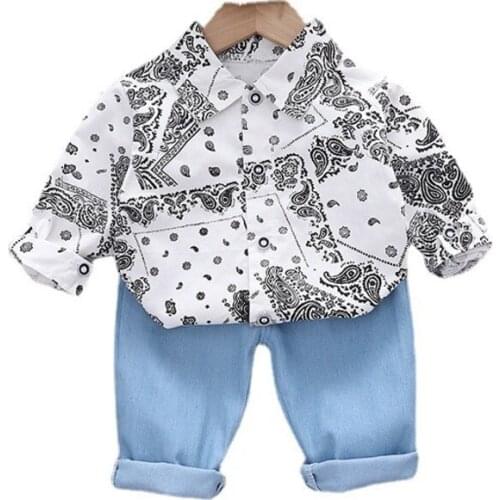 New Spring Autumn Fashion Baby Boys Girls Clothes Suit Children Cotton Coat Pants 2Pcs/Set Toddler Casual Costume Kids Tracksuit
