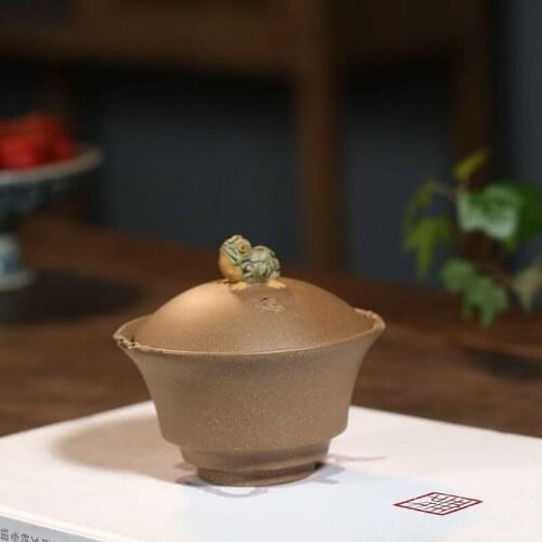 Wholesale bonanza pot edge bowl tureen yixing undressed ore purple rain tureen manufacturers selling custom