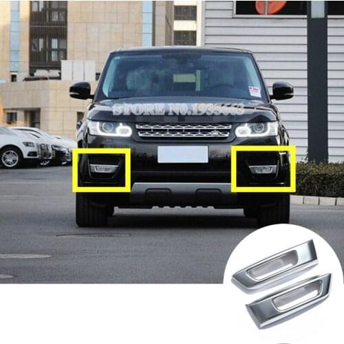 For Land Rover Range Rover Sport ABS Front Fog Light Cover Trim 2014-2016 2pcs Car Accessories Interior Car Decor